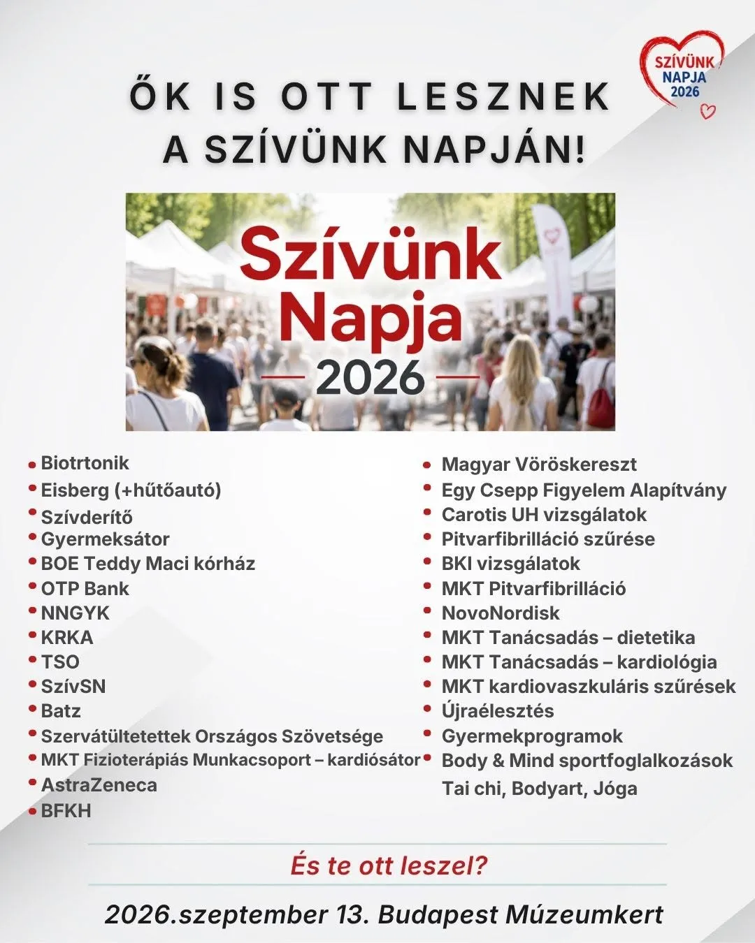 Szívünk Napja a Múzeum-kertben