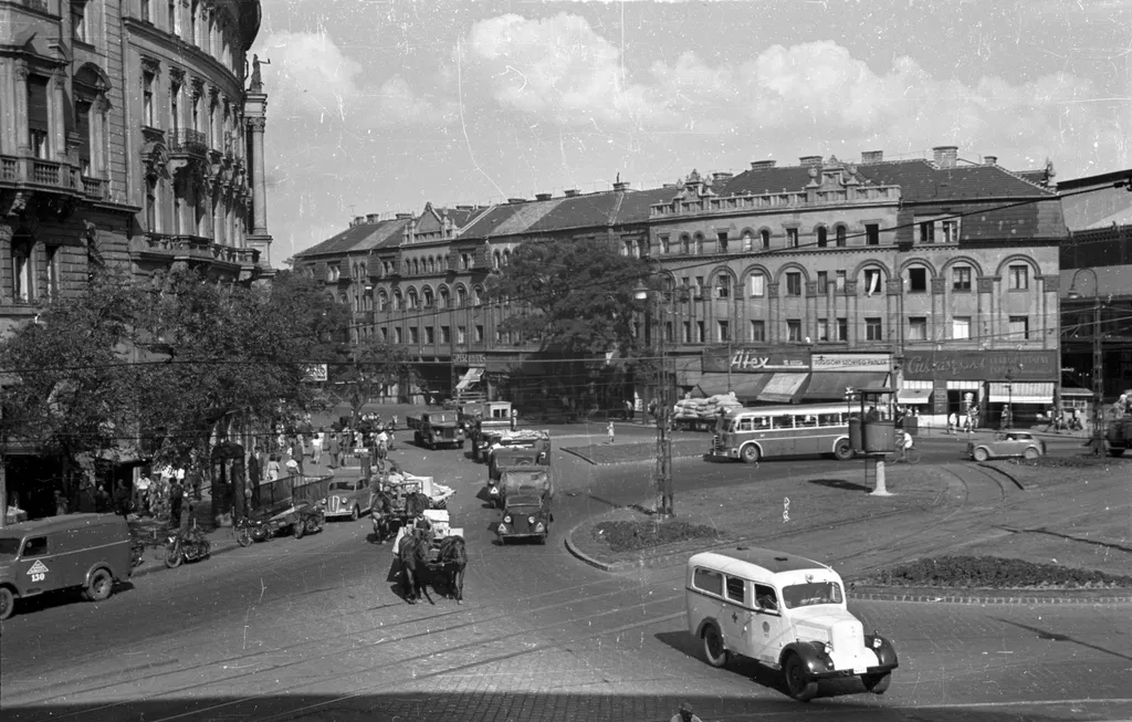 Westend-ház, Nyugati tér, Fortepan