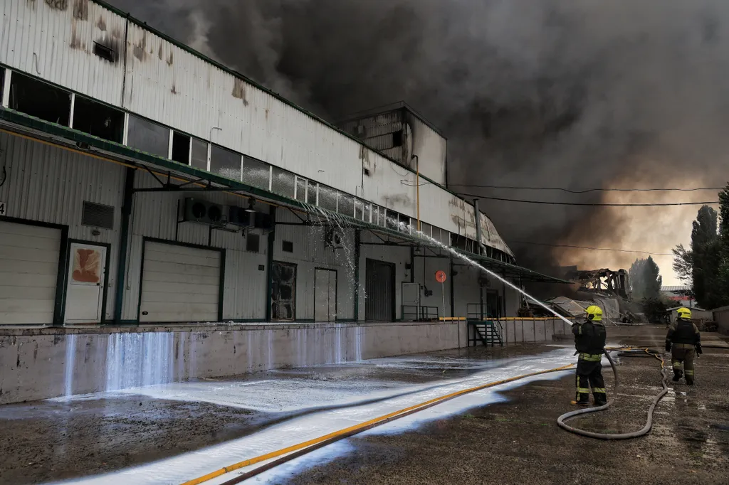 A Car Dealership Building Damaged By A Russian Strike Is Seen In Odesa Region, Ukraine, On September 13, 2026. Russian Forces Attacked Odesa And Odesa Region With KAB Guided Aerial Bombs And Drones. Residential Buildings, Warehouse Premises, Critical Infr