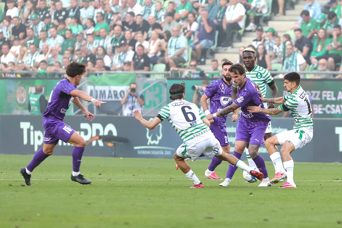 A Fradi-Újpest derbi izgalmas csatát hozott