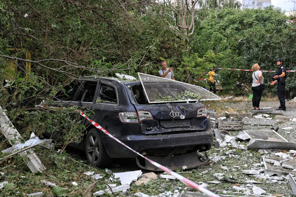Apartment Buildings Damaged In Russian Attack In Odesa