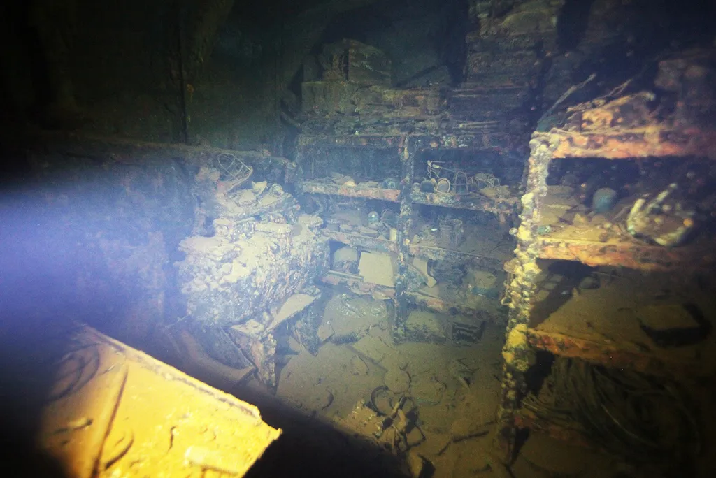 Törmelékmező a Titanic körül