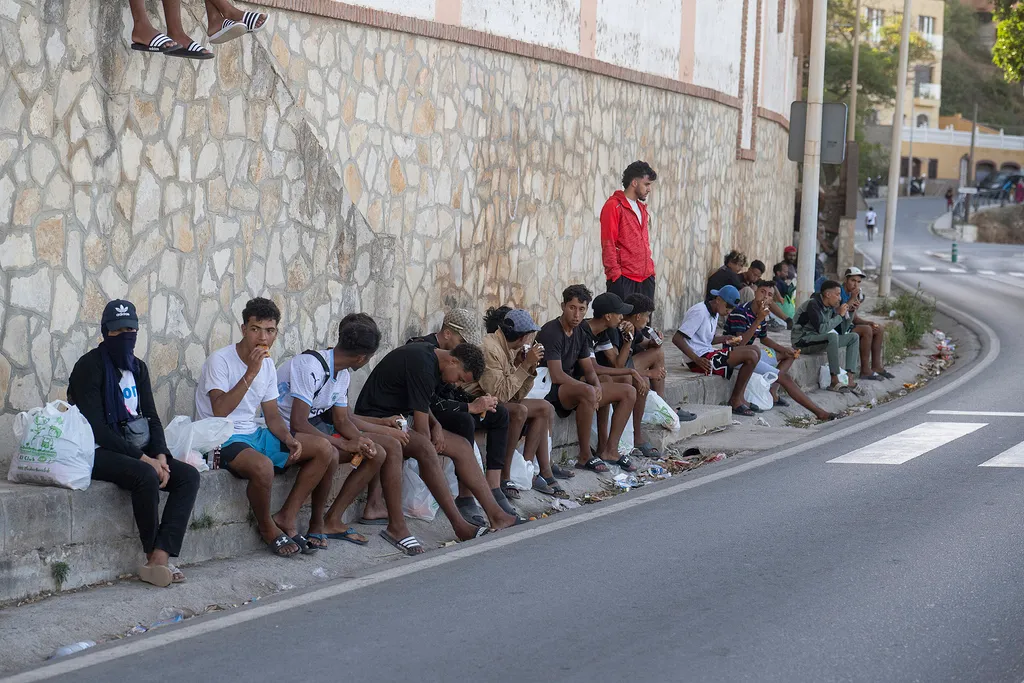 Ceuta, Spanyolország, Afrika, migráció, migránsok, Marokkó