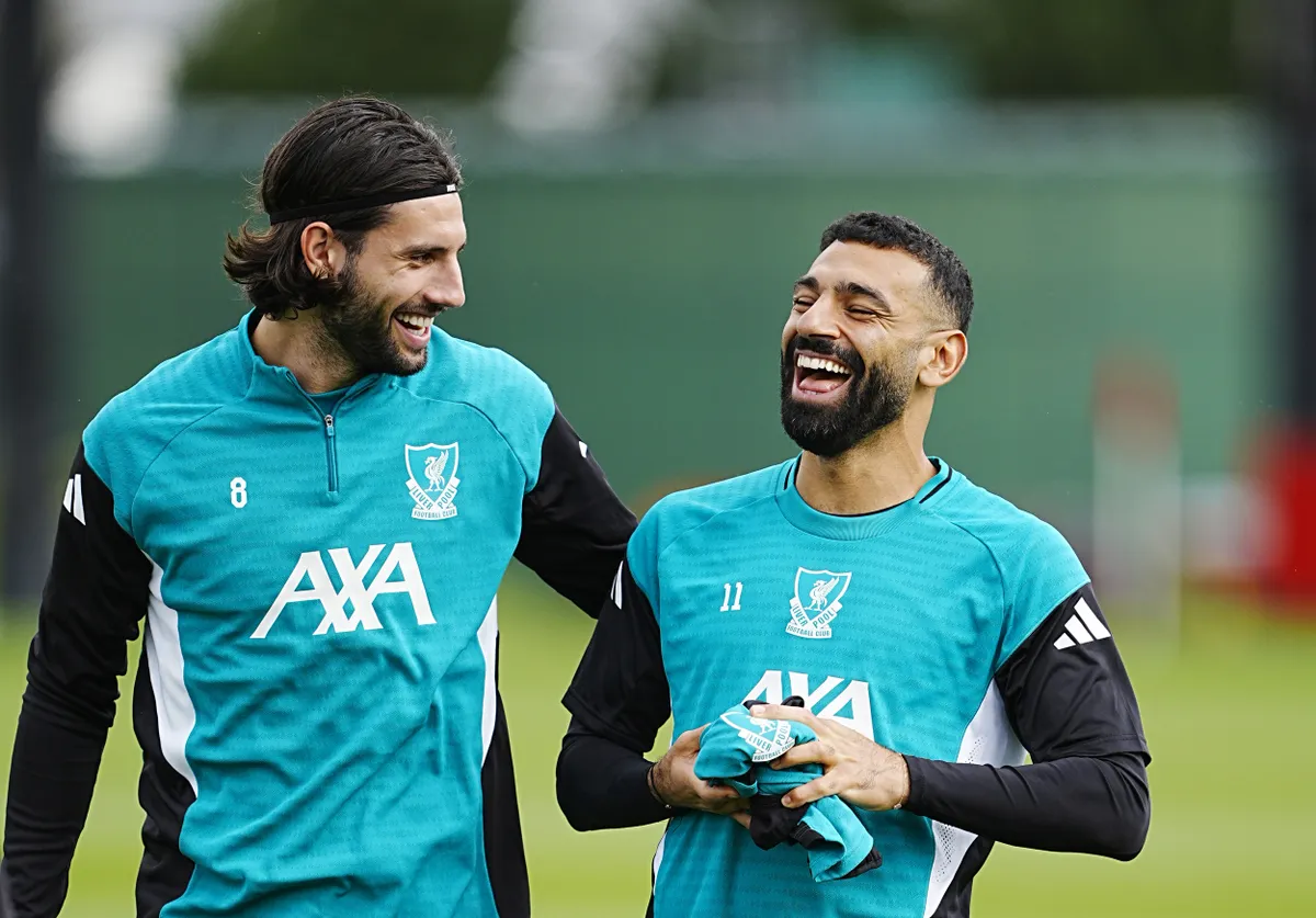 Szoboszlai Dominik és Mohamed Szalah Liverpoolban