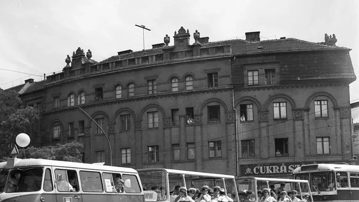 Westend-ház, Nyugati tér, Fortepan