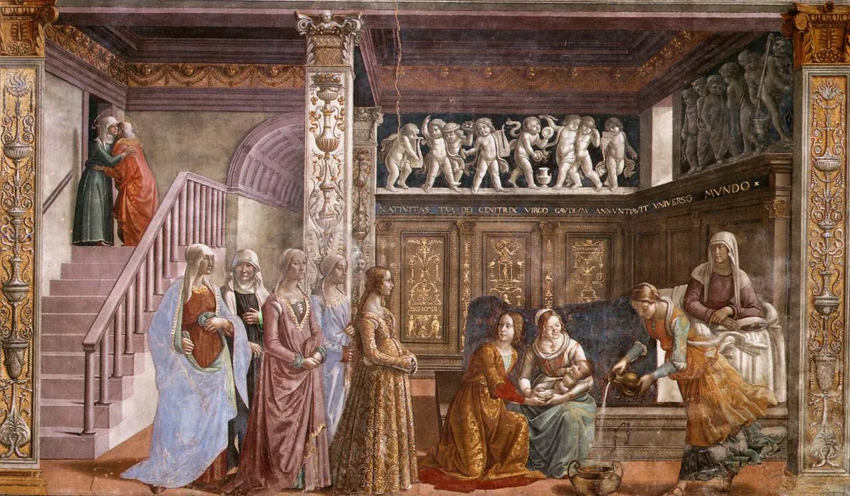 Kisboldogasszony napja Domenico Ghirandaio festményén.
