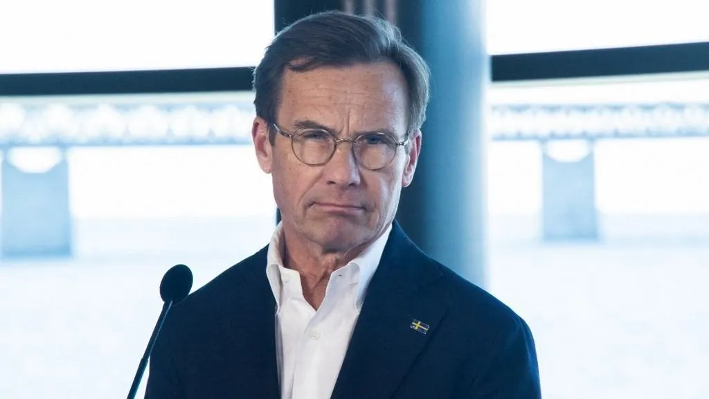 Ulf Kristersson, Svédország miniszterelnöke, a jobboldali blokk vezetője (Fotó: NurPhoto via AFP)