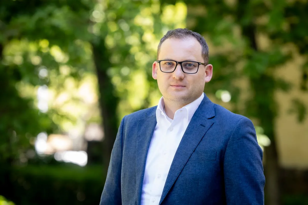 Kavecsánszki Ádám, a Kötcsei piknik főszervezője (Fotó: Székelyhidi Balázs/Magyar Nemzet)