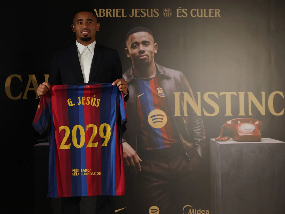 A brazil válogatott Gabriel Jesus hároméves szerződést írt alá a Barcelona csapatával