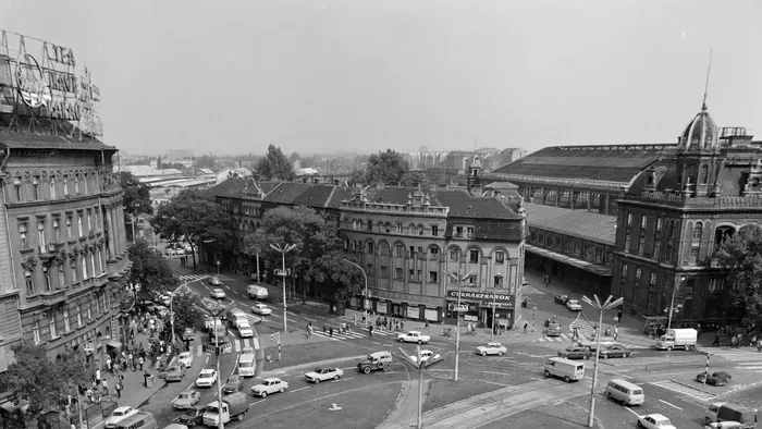 Westend-ház, Nyugati tér, Fortepan