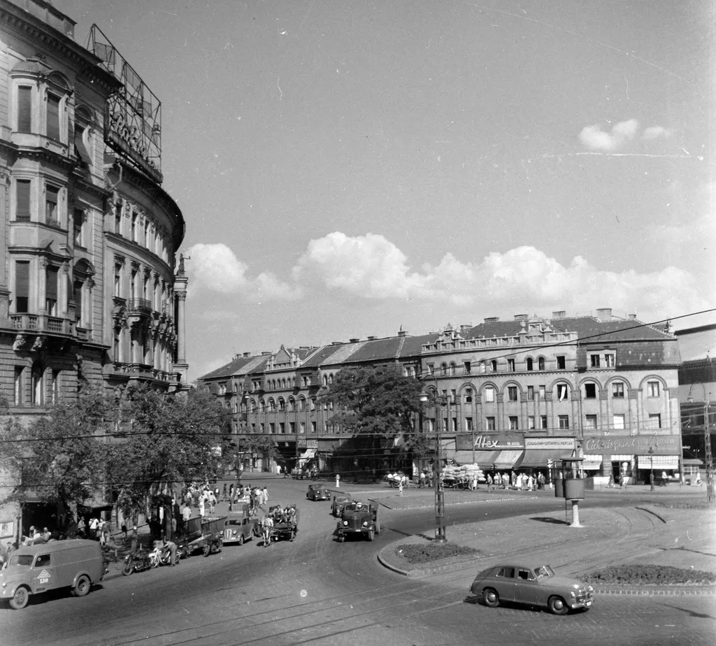 Westend-ház, Nyugati tér, Fortepan