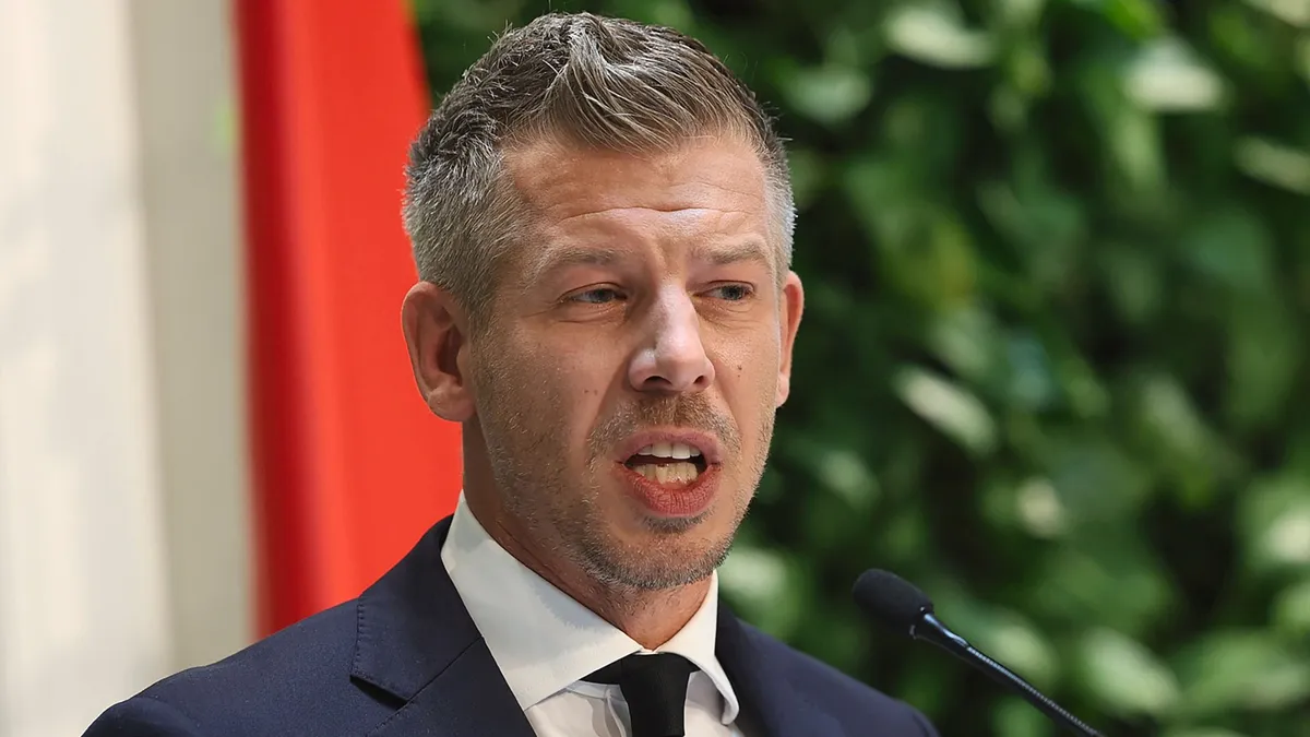 Magyar Péter nem örült az AfD német választási sikerének (Fotó: Hatlaczki Balázs)