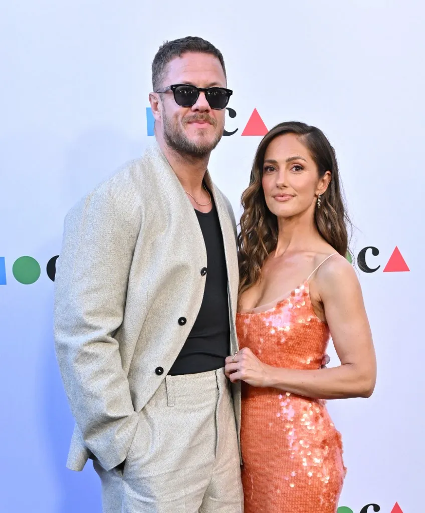 US singer Dan Reynolds and US actress Minka Kelly attend the Museum of Contemporary Art (MOCA) annual Gala at The Geffen Contemporary at MOCA in Los Angeles, on May 30, 2026. (Photo by LISA O'CONNOR / AFP)