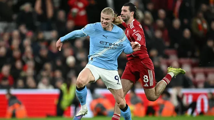 Haaland nem felejt: Szoboszlainak üzent a Liverpool–City rangadó előtt