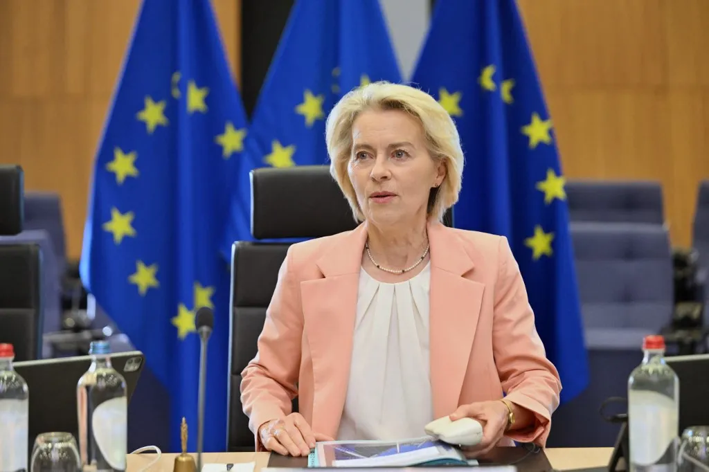 „Nem hallgathat tovább Brüsszel” - Levélben kért uniós biztosi állásfoglalást a Tisza-kormány önkényuralmi lépéseiről a Fidesz és a KDNP A képen: Ursula von der Leyen Fotó: DURSUN AYDEMIR / ANADOLU