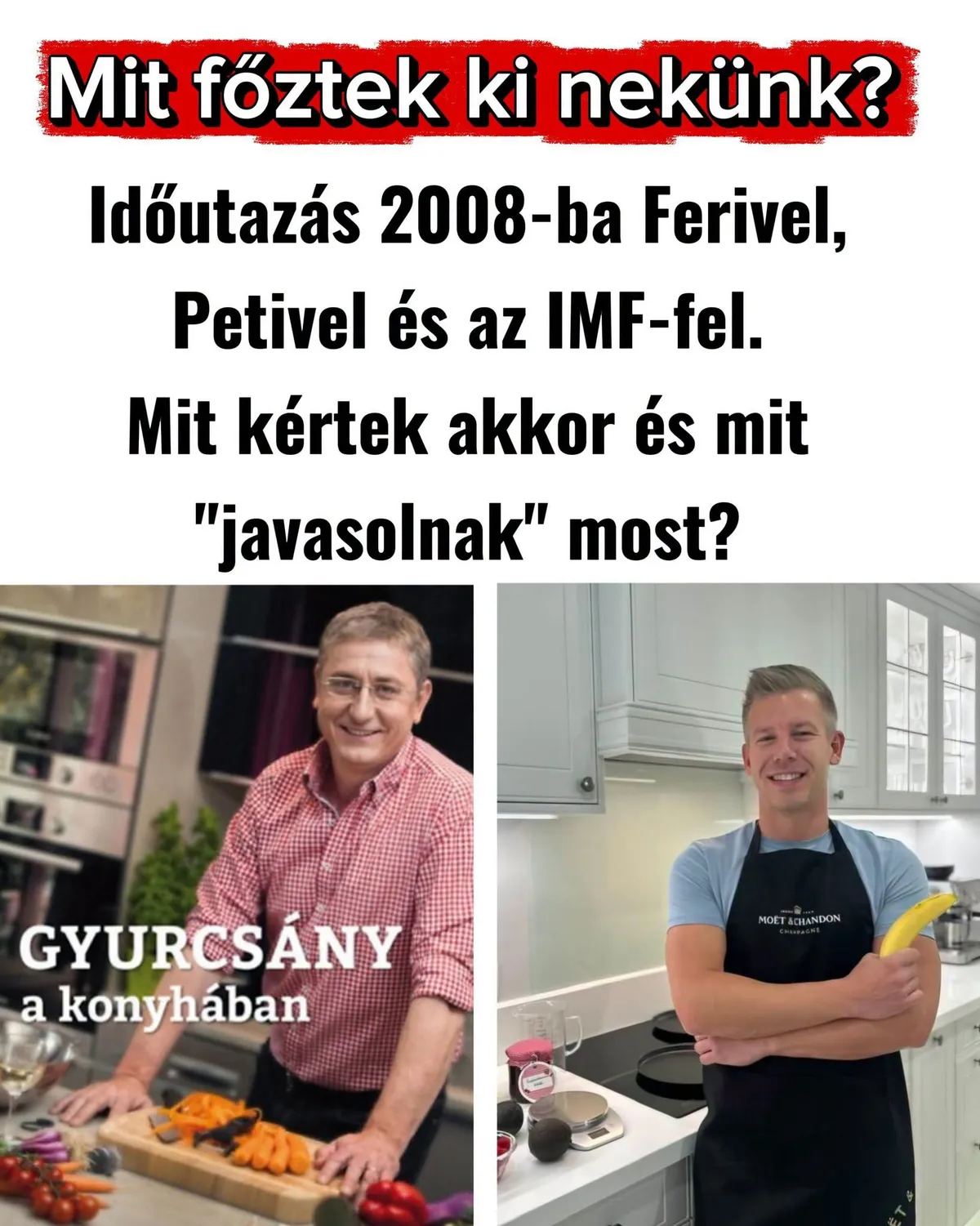 Takács Péter a 2008-as IMF-hitelprogram és a mostani javaslatok között vont párhuzamot, Magyar Péter és Gyurcsány Ferenc politikáját is összehasonlítva (Forrás: Facebook/Takács Péter)